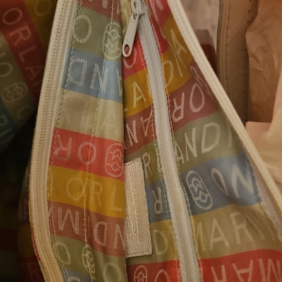 Marino Orlandi White Leather Satchel - Picture 10 of 13